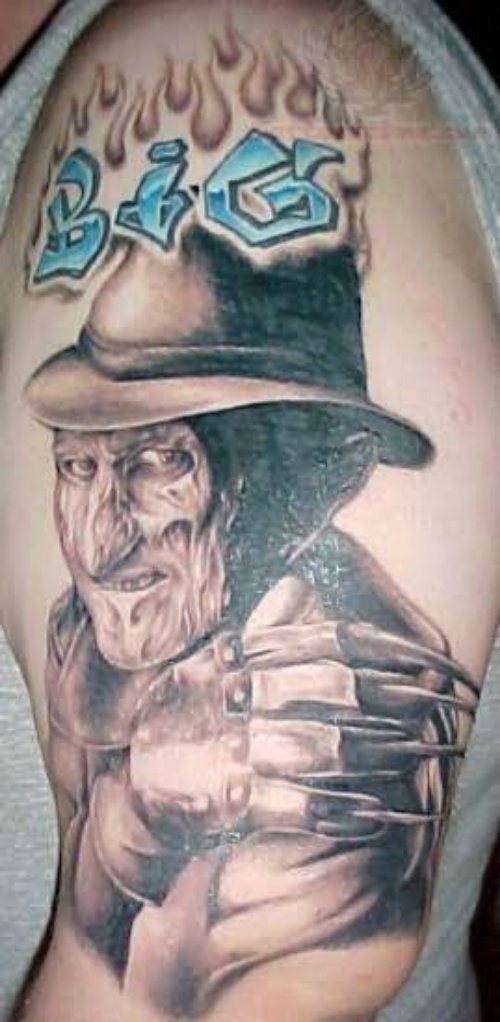 Big Freddy Krueger Tattoo